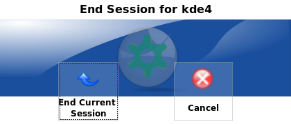 KDE 4 Logout