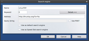 Add LinuxTOY Search
Engine