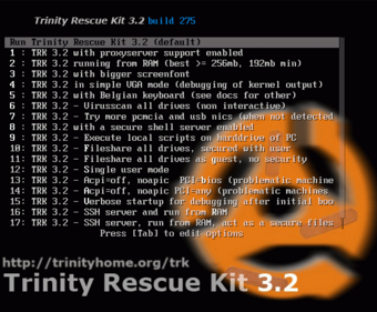 Trinity Rescue
Kit