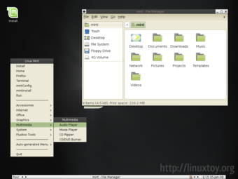 Linux Mint Fluxbox
截图