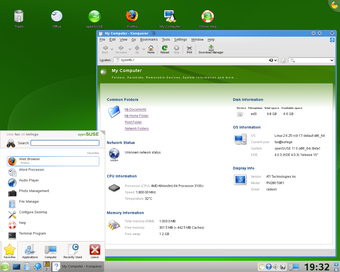openSUSE 11.0 Beta 1 KDE 4
桌面截图